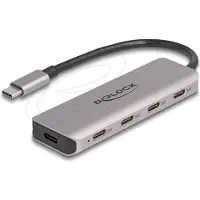DeLOCK - Hub - 5 Gbps, with USB-C connector - 4 x USB-C 3.2 Gen 1 - desktop