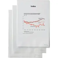 Rexel - L-formet mappe - for A4 (210 x 297 mm) - gennemsigtig (pakke med 50)