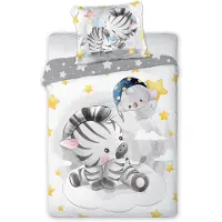 MCU Baby Zebra Junior Sengetøj 100x135 cm - 100 procent bomuld