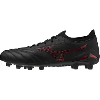 Mizuno Morelia Neo IV Beta Made in Japan FG Shadow Gem - Sort/Rød - Græs (FG), størrelse 44