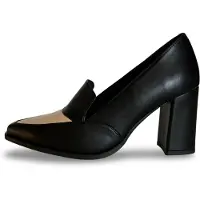 Nae Vegan Shoes Pumps 'JULIA' beige / sort