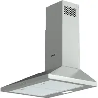 Gorenje Essential WHC629E4X - Hætte - skorsten - bredde: 60 cm - dybde: 45 cm - udtrækning og recirkulation (-) - rustfrit stål