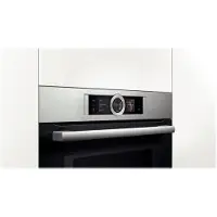 Bosch Serie | 8 HMG6764S1 - Kombinationsovn - til indbygning - niche - bredde: 56 cm - dybde: 55 cm - højde: 58.5 cm - med selv-rengøring - rustfrit stål