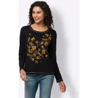 HEINE Shirts gul / sort