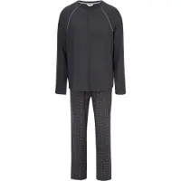 Dagi Pyjamas lang antracit / lysegrå