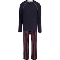 Dagi Pyjamas lang navy / rød / hvid