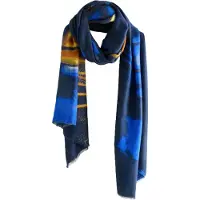 Next Sjal blå / navy / lysebrun / orange