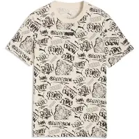 Puma MID 90s Printed Tee Youth, Shop, Alpine Snow, 9-10Y