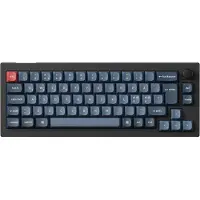 Keychron V2 MAX Wireless QMK/VIA Hot Swap Jupiter Red - Carbon Black - Tastatur - Uden Numpad - Nordisk - Sort