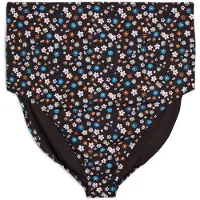 Swim By Zizzi Bikinitrusse 'Skatrin' beige / lyseblå / karamel / mørkebrun