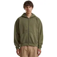 Build Your Brand Vintage Heavy Sweatshirt Med Lynlås