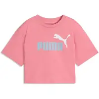 Puma ESS 2 COLOR Logo Tee, Age, Wild Pink, 11-12Y