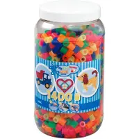 Toymax Hama maxi 1400stk i bøtte neon mix 51