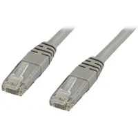 X-SHIELD - Patchkabel - RJ-45 (han) til RJ-45 (han) - 5 m - UTP - CAT 6 - halogenfri, formet - grå