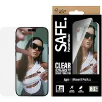 PanzerGlass iPhone 17 Pro Max Safe Ultra-Wide Fit Skærmbeskyttelse Hærdet Glas - 9H - Klar