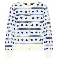 Ichi Cardigan 'BRIELLE' blå / hvid