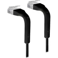 Ubiquiti UniFi - Patchkabel - RJ-45 (han) til RJ-45 (han) - 10 cm - 3 mm - CAT 6 - booted - sort (pakke med 50)