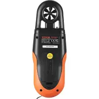 Vevor Bluetooth håndholdt anemometer, 14℉-140℉, digital vindhastighedsmåler med LED-baggrundsbelyst skærm, måler vindhastighed, vindtemperatur, luftstrøm, vindkøling, til surfing, droneflyvning, HVAC
