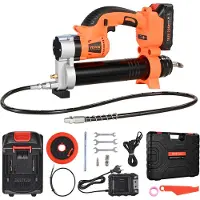 Vevor Akku-fedtpresse, 8000 PSI maks. tryk, 20V elektrisk fedtpresse med 2,0 Ah batteri og LED-lys, 30-tommer lang slange og bæretaske, variabel hastighed, smøring af køretøjer eller maskiner