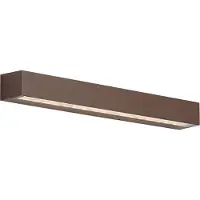 QAZQA Industriel udendørs væglampe rustbrun 55 cm inkl. LED IP65 - Hannah