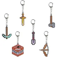 Minecraft Metal Pack Of Nøglering 6 Enheder