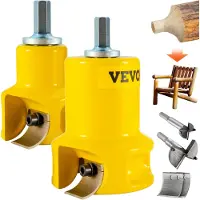Vevor Tappskærer, 1"/25,4 mm &amp; 2"/50,8 mm diameter, med dobbelte buede klinger og knapskruer Home Master Kit, Premium aluminium- og ståltræmøbelskærer, professionelt begynderværktøj til gør-det-se