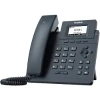 Yealink SIP-T30P SIP-telefon, PoE, 2,3'' 132x64 nepodsv. LCD-skærm, 1 x SIP-eksk., 100M Eth