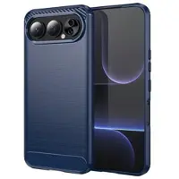 Mtp Products Honor 500 Børstet TPU Cover - Karbonfiber - blå