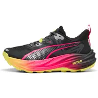 Puma Voyage NITRO 4 Running Shoes Women, Shoes, Black/Pure Pink/Lemon Crush, 38