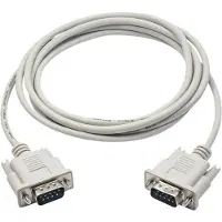 Akyga AK-CO-03 - Serielt kabel - RS-232 (han) til RS-232 (han) - 2 m - tommelskruer - hvid