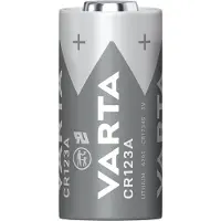 Varta Professionelt Lithium CR123A batteri - 2 pk. 6205301402 Modsvarer: N/A