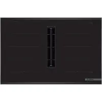 Bosch PXX875D67E - Serie | 8 - Induktion kogeplade med emhætte - 80 cm - Flexzoner - Automatisk justering af sugestyrke - HomeConnect - 42 db - 622 m3/h (max)