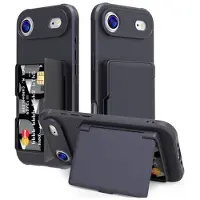 Mtp Products iPhone Air Hybrid Cover med Spejl og Kortholder - Sort
