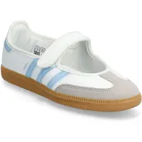 Adidas Originals Ballerinasko 'Samba' mørkebeige / lyseblå / hvid