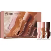 Gisou - Honey Infused Glazed Lip Trio - Sæt Med Læbeolier Med Honning - Golden Hour Lips Trio Set - For Women