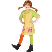 Mask World Pippi Langstrømpe Børnekostume / Udklædningstøj(Str. 158-164)