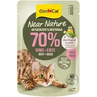 GimCat Near Nature - Oksekød og and - 16 x 85 g