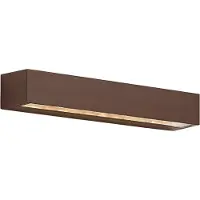 QAZQA Industriel udendørs væglampe rustbrun 38 cm inkl. LED IP65 - Hannah