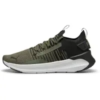 Puma SOFTRIDE Symmetry Fuzion Running Shoes Unisex, Fitness, Loden Green/Black/Feather Gray, 44.5
