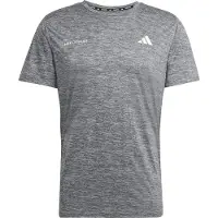 Adidas Herre Own The Run Melange Løbe T-shirt Sort/Grey Three Metallic