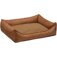 Beeztees Lua Orthopædisk Hundekurv - Cognac - 100 x 80 cm