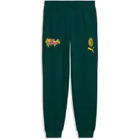 Puma AC Milan FtblCulture Sweat Pants Men, Football, Dark Myrtle/Sunny Yellow, S