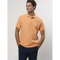U.S. POLO ASSN. Skjorte 'UMALFRED' dueblå / orange