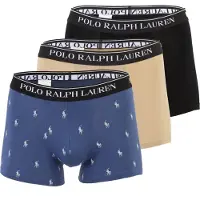 Ralph Lauren Boksershorts 'Classic' beige / blå / sort / hvid