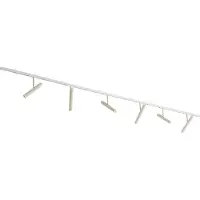 QAZQA Moderne skinnesystem hvid med 6 beige spots 1-faset - Slimline Avery
