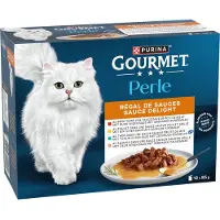Gourmet Økonomipakke: Perle Blandet udvalg 48 x 85 g - Nydelse i sauce