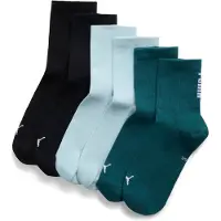 Puma Unisex Short Socks (3-Pack), Men, Petrol Green, 35-38