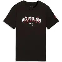 Puma AC Milan FtblCulture Tee Youth, Football, Black/White, 11-12Y