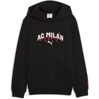 Puma AC Milan FtblCulture Hoodie Youth, Football, Black/White, 15-16Y