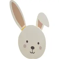 QAZQA Børnevæglampe beige med detalje inkl. LED 3-trins dæmpbar - Benny the Bunny